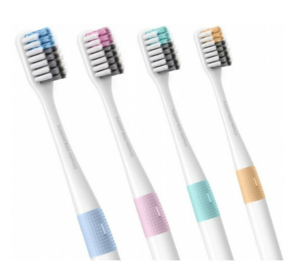 Набор зубных щеток Xiaomi Doctor·B Support Bass Method (4 шт)